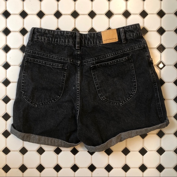 ZARA TRF Black High Waisted Denim Shorts - Picture 3 of 6